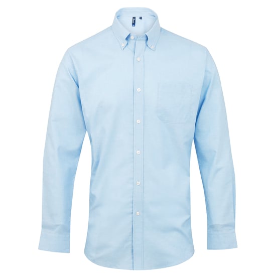 Premier Signature Herren Oxford-Hemd / Arbeitshemd, langärmlig (Hellblau) - Image 1