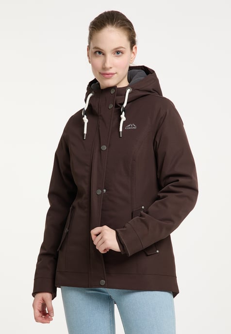 ICEBOUND Winterjacke Damen Dunkelbraun - Image 2