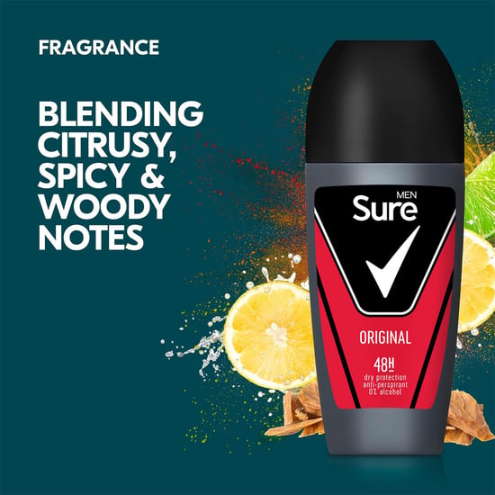 Sure Men Original Anti-perspirant 48H Dry Protection Roll-On Deodorant, 3x50ml
