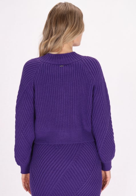 Dreimaster Cardigan Damen Violett - Image 4