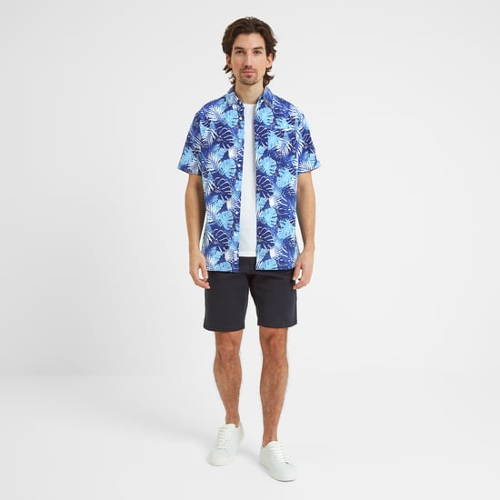 Arnie Mens Short Sleeve Shirt Sapphire Blue