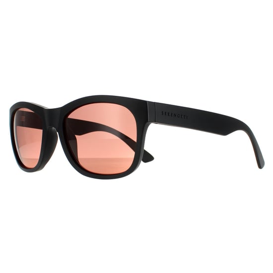 Serengeti Square Unisex Matte Black Saturn Polarized Sedona Chandler