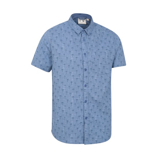 Mountain Warehouse Mens Preston Illustration Palm Tree Shirt (Blue)