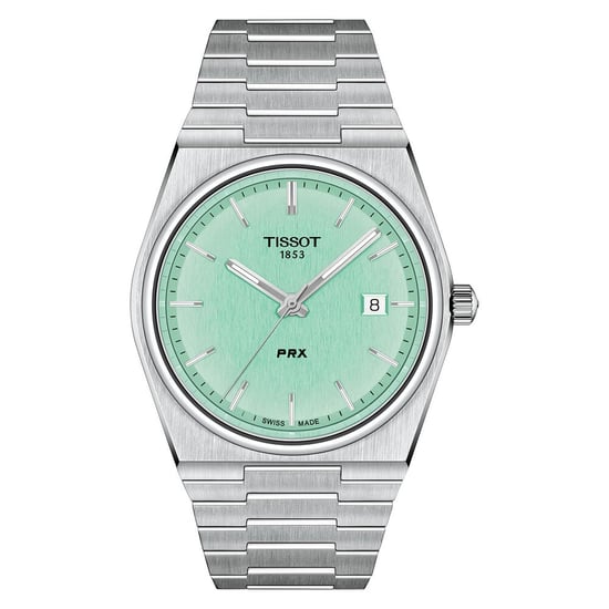 Tissot - PRX Stainless Steel Bracelet Mint Green Dial Men's Watch - Image 1