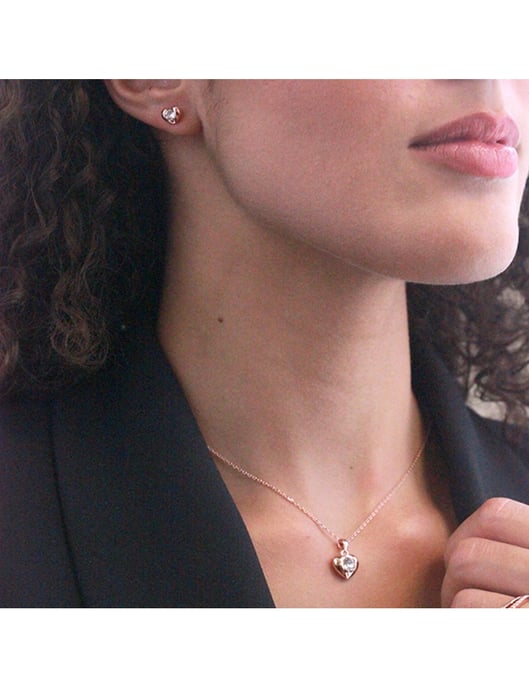 Simply Love Anhänger - Rose Gold und Kristall - Image 2