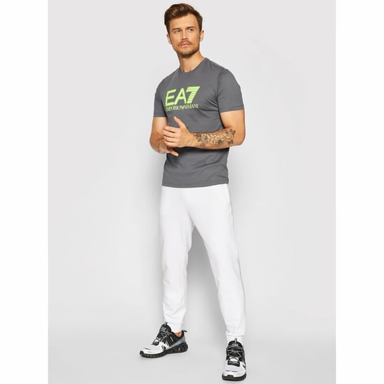 EA7 Emporio Armani Men's Short Sleeve T-Shirt, Grey