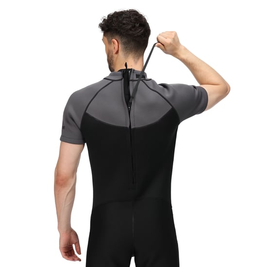Regatta Mens Shorty Wetsuit (Black/Dark Grey)