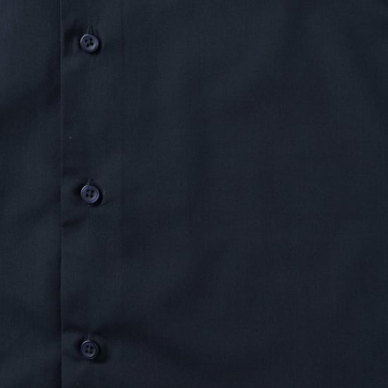Russell Collection Easy Care Tailored Poplin Hemd für Männer, kurzarm (Dunkelblau) - Image 5