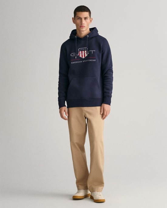 Gant Regular Archive Shield Hoodie Sweatshirt - Image 5