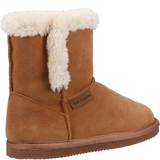 Hush Puppies Mädchen Ashlynn Wildleder Hausschuhe (Tan) - Image 2