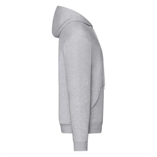 Fruit Of The Loom Herren Zip durch Hoodie Sweatshirt / Hoodie (Heather Grey) - Image 2