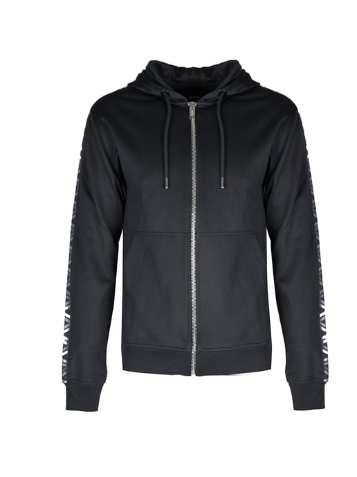 Les Hommes Sweatshirt Zip Up Herren Schwarz - Image 1