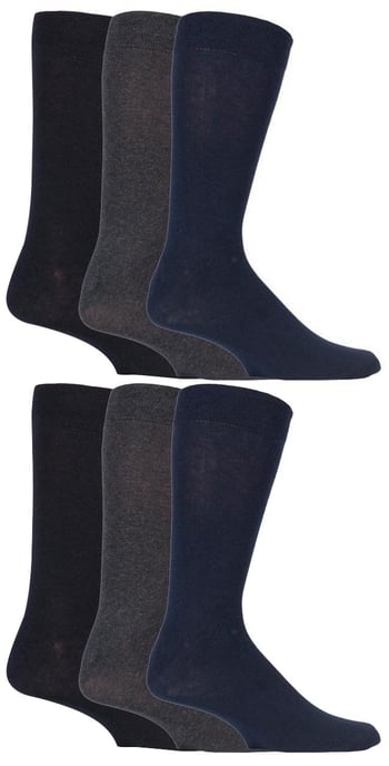 6er-Pack farbenfrohe gestreifte Baumwollsocken für Herren in 7 verschiedenen Ausführungen - Image 1