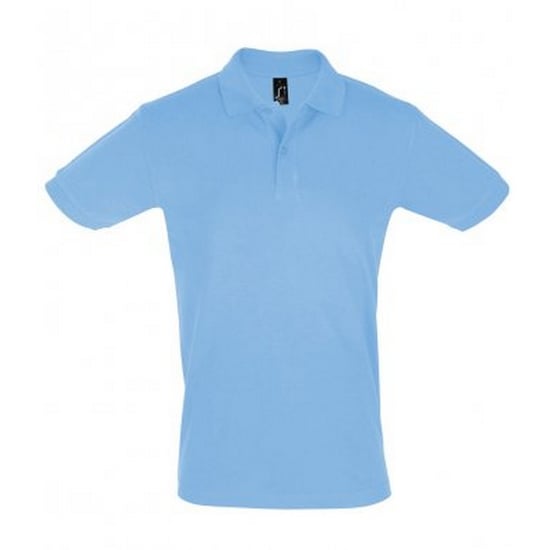 SOLS Mens Perfect Pique Kurzarm-Poloshirt (Himmelblau) - Image 1