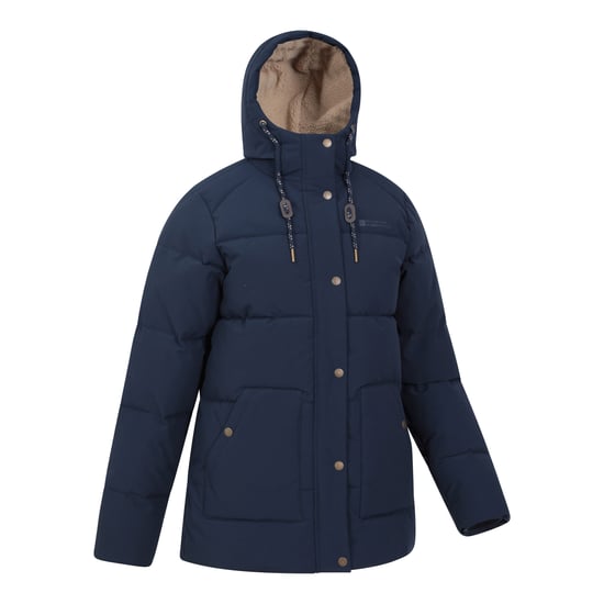 Mountain Warehouse Womens/Ladies Manta Borg Lined Padded Jacket (Navy)