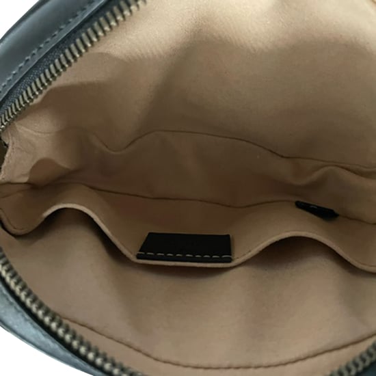 Gucci Matelassé GG Marmont Gürteltasche aus schwarzem Leder - Image 6