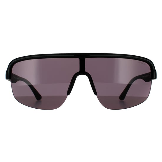 Police Semi Rimless Mens Matte Black Smoke Grey Sonnenbrille - Image 1