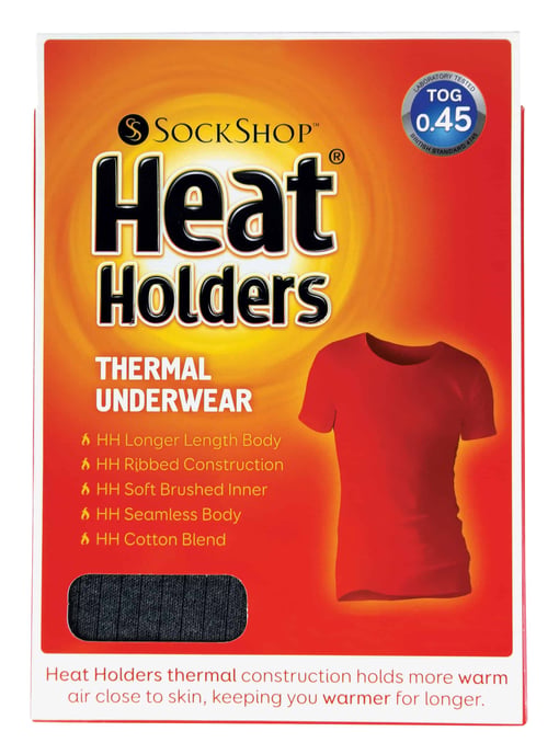 Heat Holders - Herren-Baumwoll-Wärmeunterwäsche Kurzarm-T-Shirt Weste - Image 2