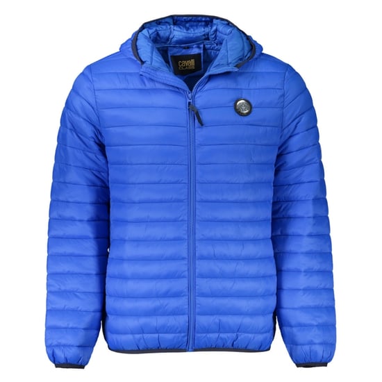 Cavalli Class Unifarbene Steppjacke in Blau - Image 1