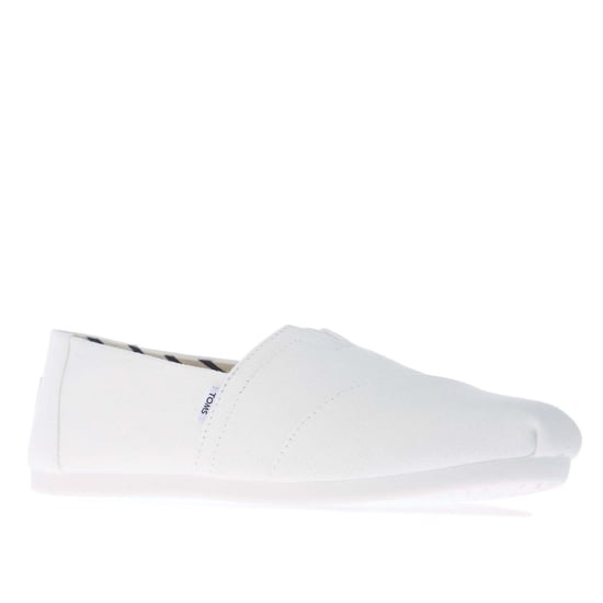 Espadrilles Alpargata toile coton recyclé Toms Pour Femme en Blanc - Image 2