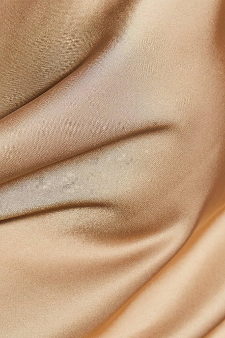 Premium Satin Knot Detail Cowl Neck Maxi Dress - Image 5