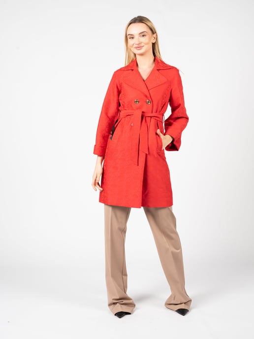 Pinko Trench-coat Tandil Damen rot - Image 2
