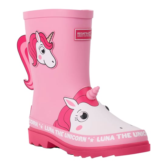 Regatta - Kinder Gummistiefel "Mudplay II", Luna Das Einhorn (Pink) - Image 3