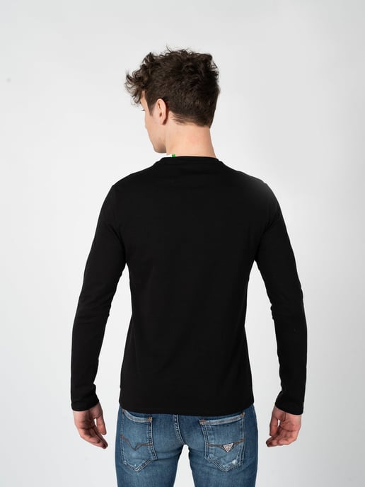 Guess Longsleeve Herren schwarz - Image 4