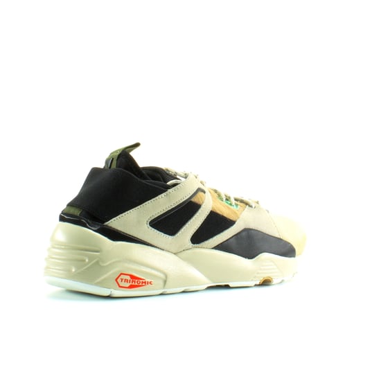 Puma BOG Sock Camping White Black Textile Mens Lace Up Trainers 361904 02