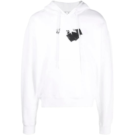 Off-White Jumbo Marker Oversized Fit White Hoodie