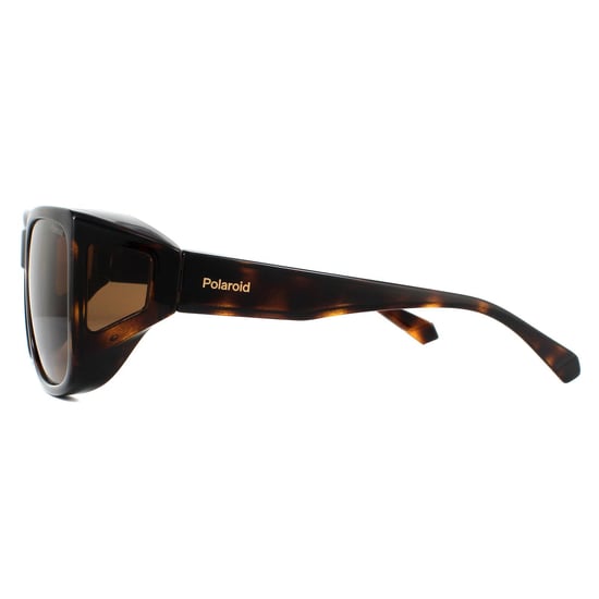 Lunettes de soleil Polaroid Suncovers PLD 9016 / S 086 He Havana Brown Copper Polarisé - Image 3