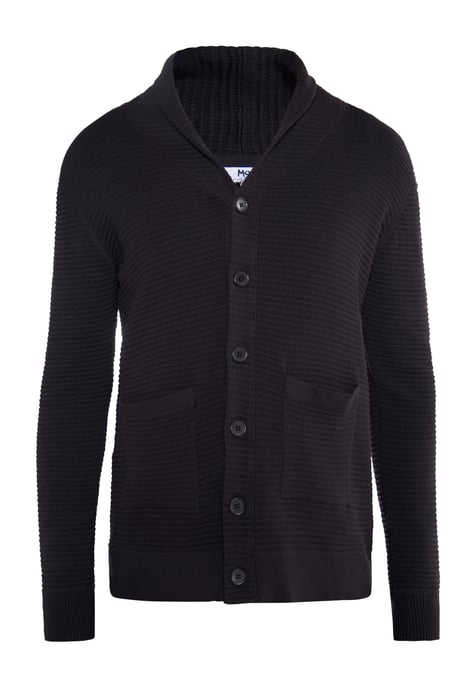 Mo Strickjacke Herren Schwarz - Image 1