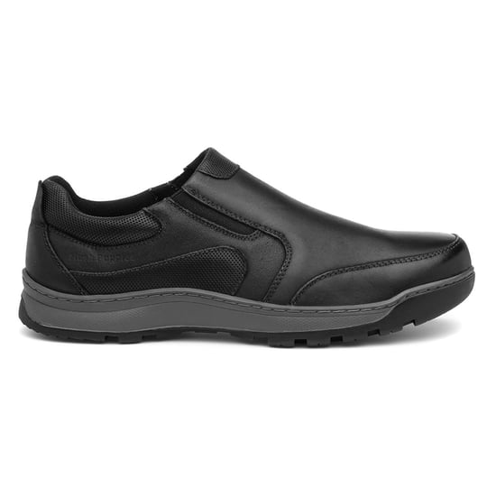 Hush Puppies Herren Jasper Slip On Lederschuhe (Schwarz) - Image 3
