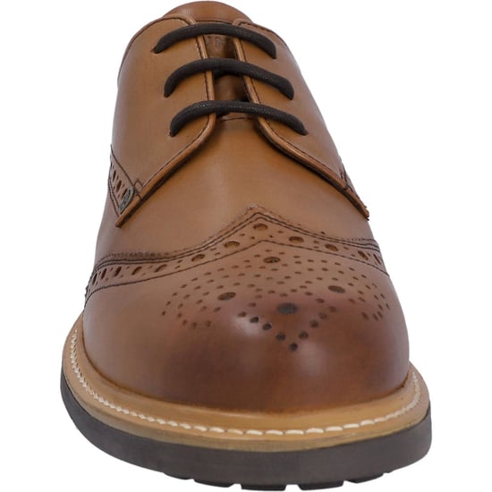 Hunter Cawdor Leder Herren Tan Brogues Schuhe - Image 3
