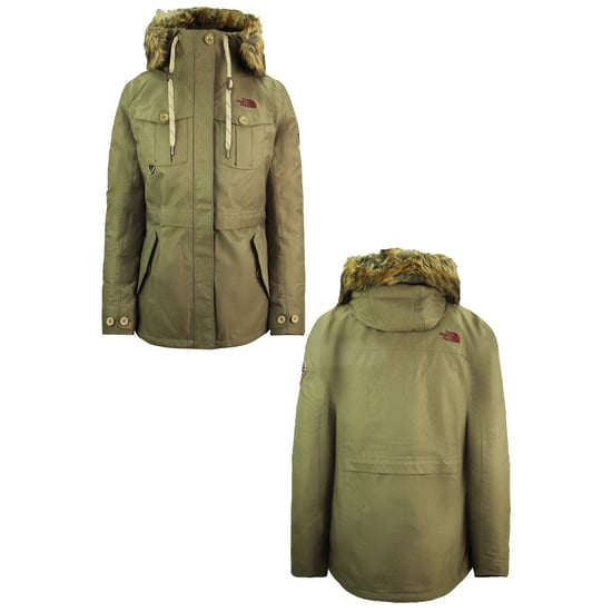 The North Face Snowboard Triclimate Kapuzenjacke Grün Damen Parka Jacke NF0A3L7GYZK - Image 3