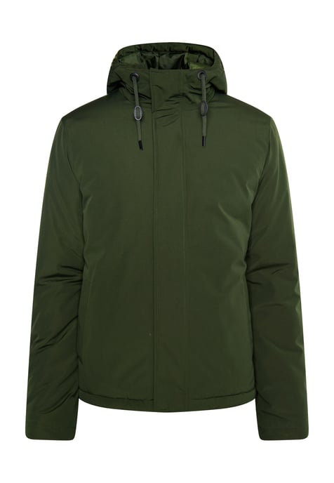 Dreimaster Wattierte Winterjacke Herren Dunkelgrün - Image 1