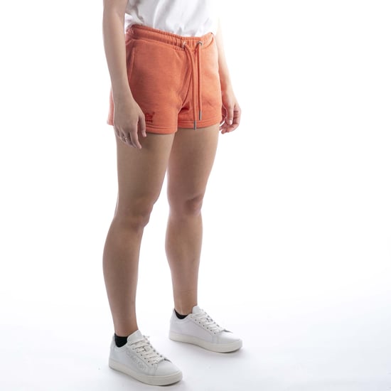 Super Dry Vintage Shorts Logo Emb Jersey Orange