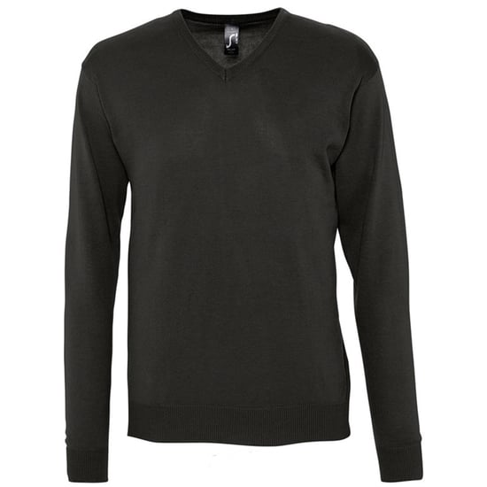 SOLS Herren Galaxy V-Ausschnitt Pullover (Schwarz) - Image 1