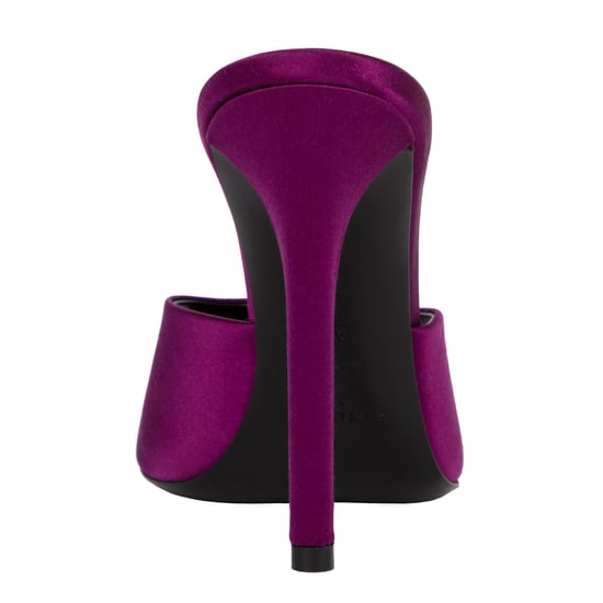 Saint Laurent Goldie Mules aus Satin-Crepe in Lila - Image 3