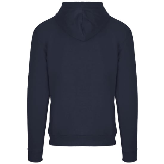 Aquascutum Classic Embossed Signature Logo Navy Blue Zip-Up Hoodie