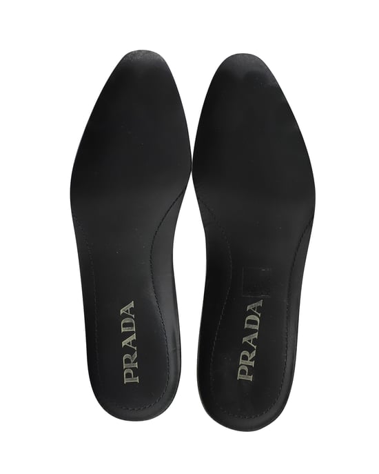 Prada Plattform Brogues aus schwarzem Leder - Image 6