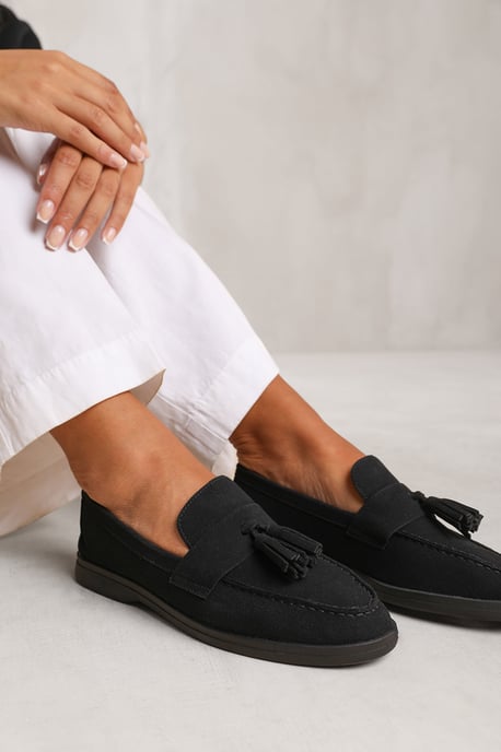 Wheres That From 'Azalea' Wide Fit Slip On Loafer With Tassel Detailing
