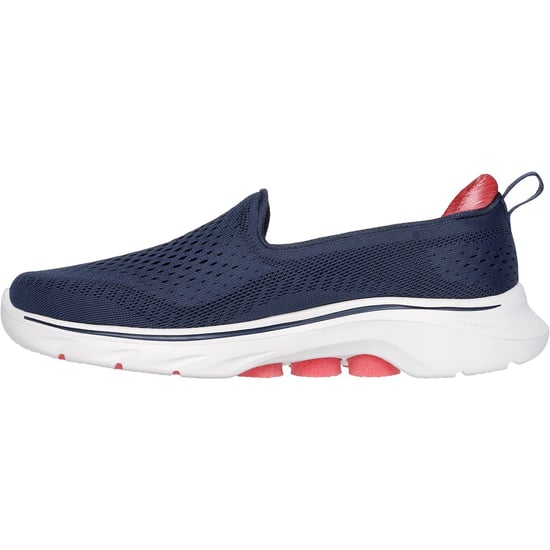 Skechers GO WALK 7 Vina Damen Textil Sneaker in Marineblau/Koralle - Image 4