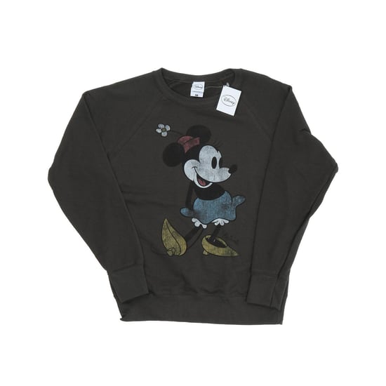 Disney Womens/Ladies Classic Minnie Mouse Heather Sweatshirt (Light Graphite)