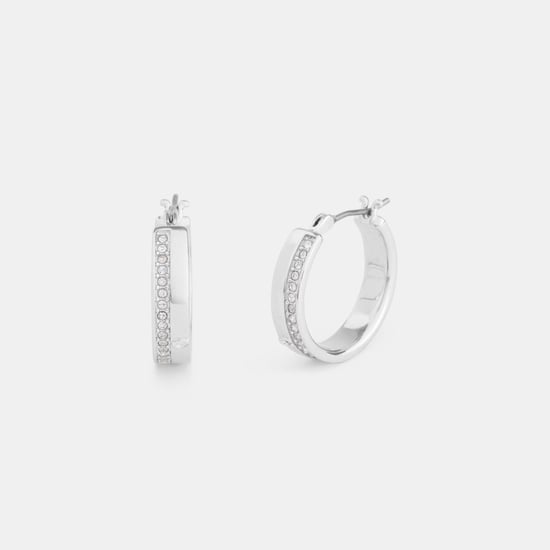 Pave Hoop Earrings