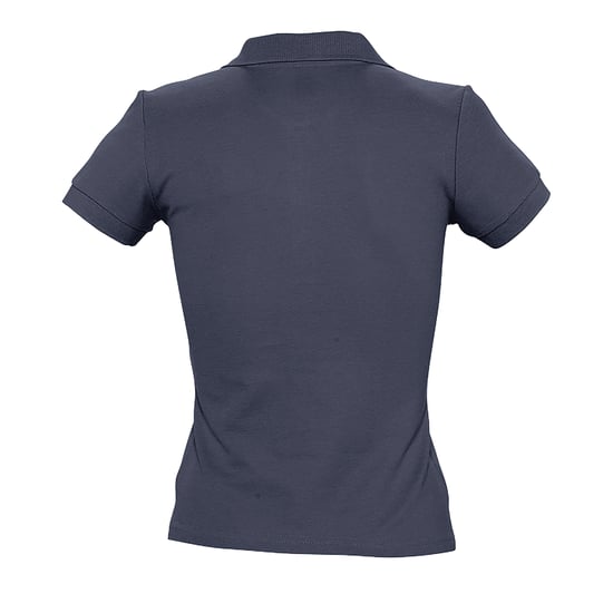 SOLS Womens/Ladies People Pique Short Sleeve Cotton Polo Shirt (Navy)