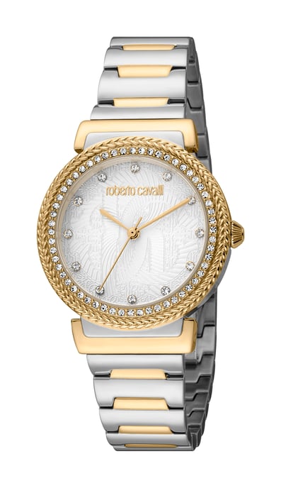 RC5L039M0085 Roberto Cavalli Frauen Quarz Edelstahl Silber 5 ATM 32 mm - Image 1