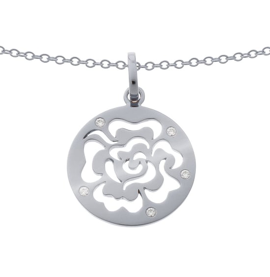Orphelia 'Fiore' Damenkette mit Anhänger aus 925er Sterlingsilber – Silber ZH-7079 - Image 1