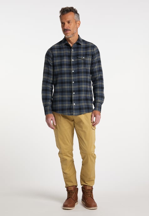 Dreimaster Hemd Herren Marine - Image 2