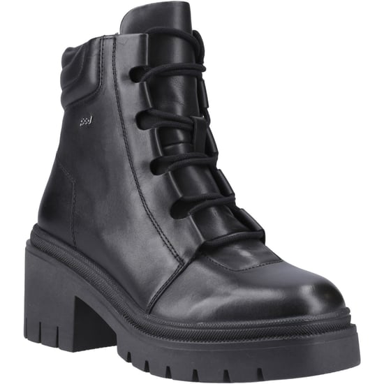 Pod Winona Leder Damen Stiefel Schwarz - Image 1